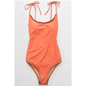 NWT Aerie braided strap cheeky one piece